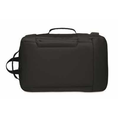 Mochila portátil con asa acolchada y bolsillo lateral